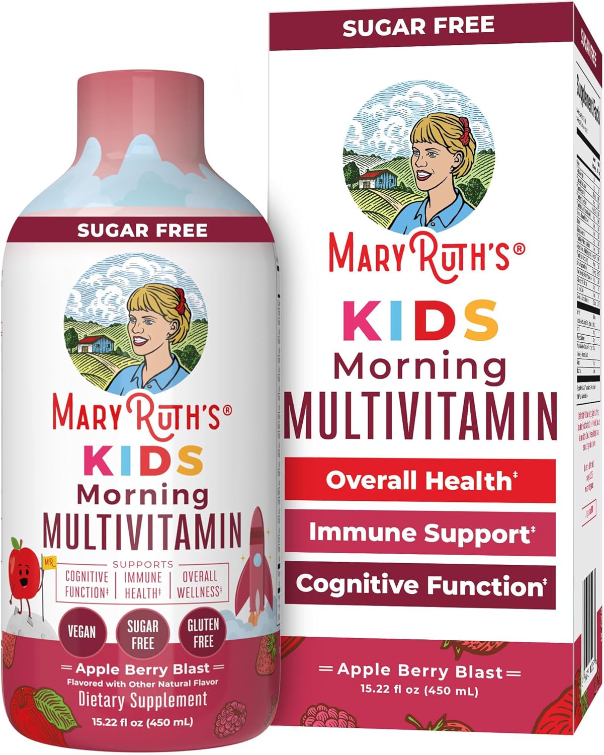 MaryRuth's Kids Liquid Morning Multivitamin | Kids Multivitamin | Immune Support | Vitamin C & D | Kids Vitamins | Kids Vitamins multivitamin | Vegan | 30-180 Servings | 15.22 fl oz - Nirvana Guru