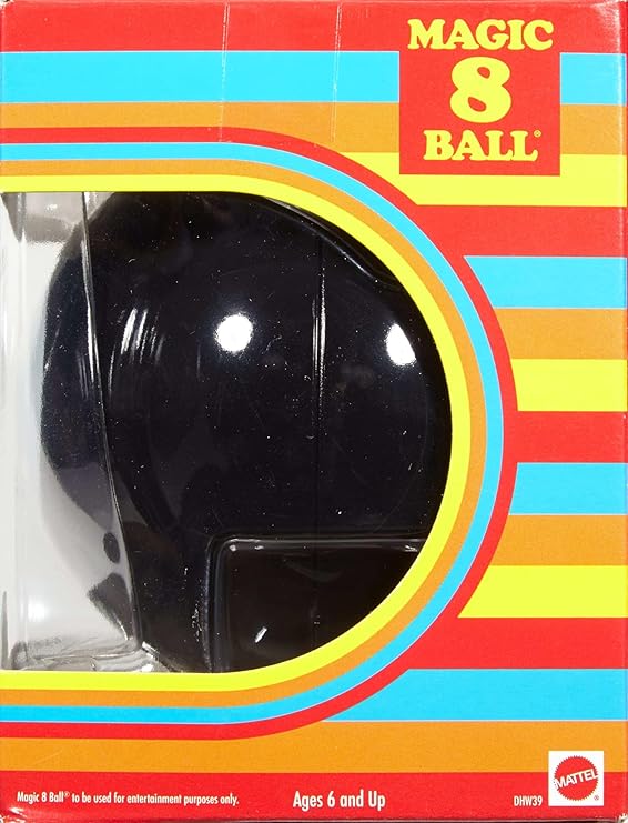Mattel Games Magic 8 Ball Kids Toy, Retro-Themed Novelty Fortune Teller, Ask a Question & Turn Over for Answer (Amazon Exclusive) nirvanaguru