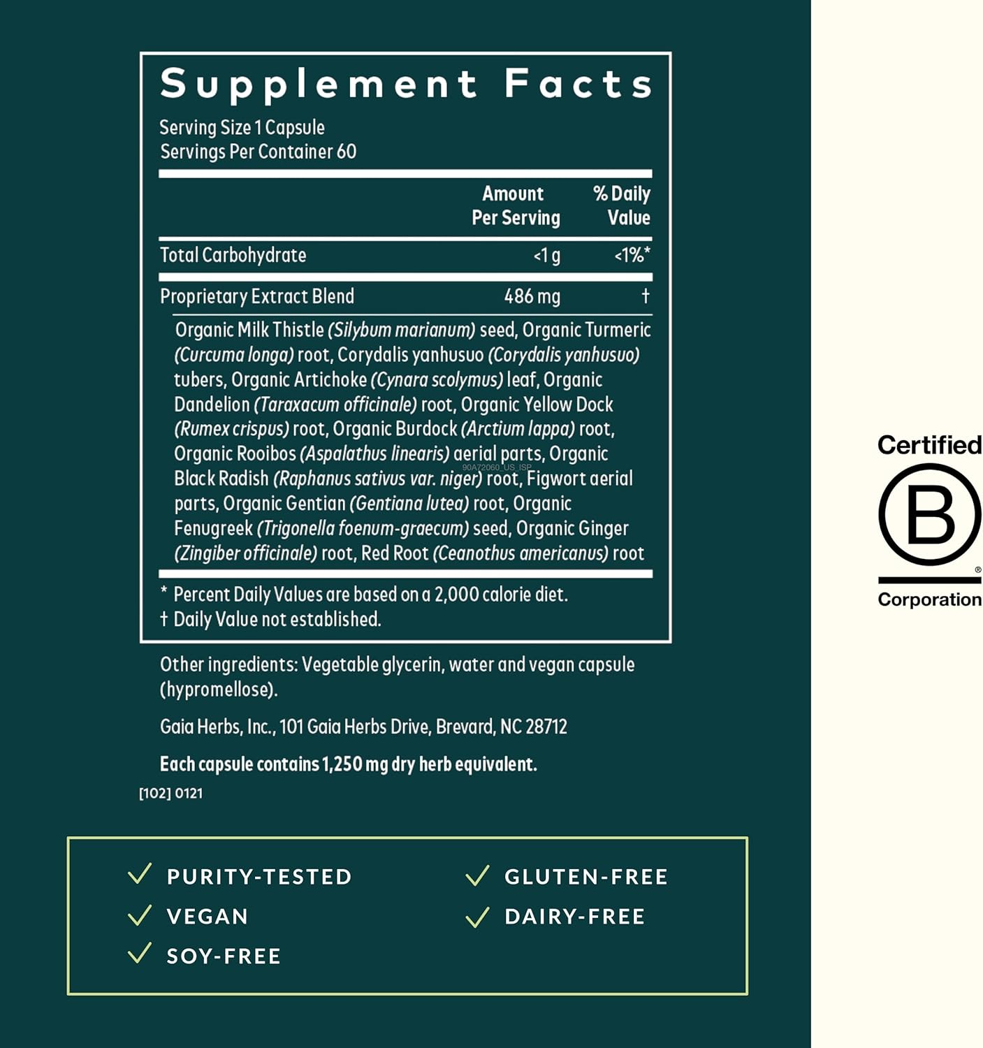 Gaia Herbs Liver Cleanse - Liver Health Support Herbal Supplement with Milk Thistle, Burdock, Turmeric Curcumin, Dandelion, and More - 60 Vegan Liquid Phyto-Caps (30 Servings) - Nirvana Guru