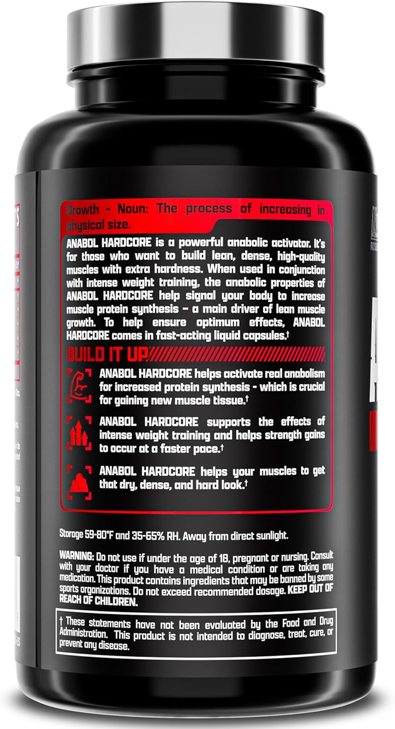 Nutrex Research Anabol Hardcore Anabolic Activator, Muscle Builder and Hardening Agent, 60 Pills Nirvana Guru