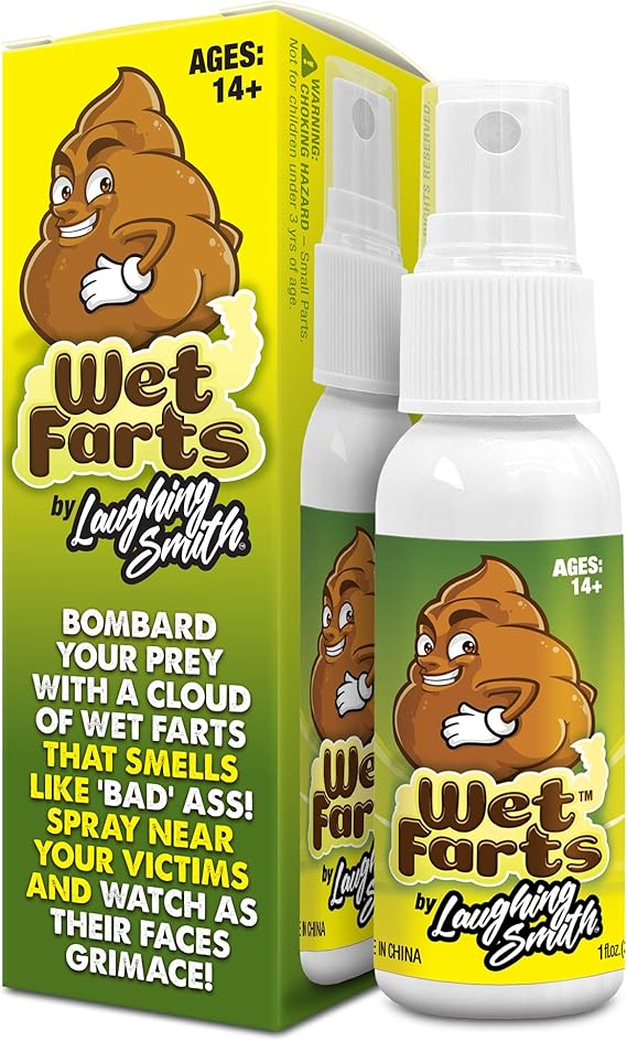 Laughing Smith - Wet Farts - Potent Stink Spray - Extra Strong Stink - Hilarious Gag Gifts & Pranks for Adults or Kids - Prank Stink Stuff - Non Toxic - Smells Like Really 'Bad' Gas nirvanaguru