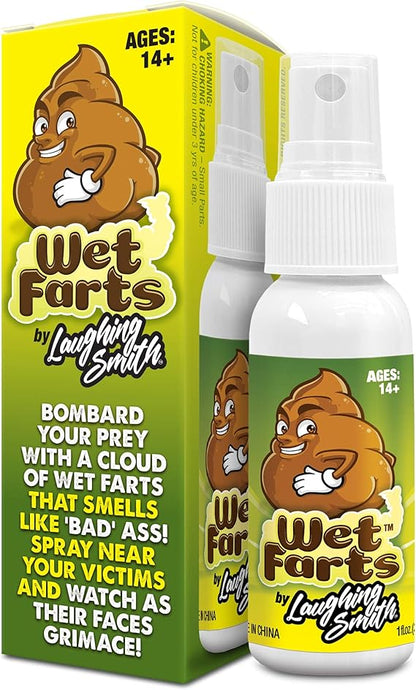 Laughing Smith - Wet Farts - Potent Stink Spray - Extra Strong Stink - Hilarious Gag Gifts & Pranks for Adults or Kids - Prank Stink Stuff - Non Toxic - Smells Like Really 'Bad' Gas nirvanaguru