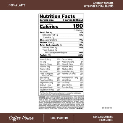 SlimFast Protein Shake with Caffeine, Caramel Macchiato- 20g Protein, Meal Replacement Shakes, High Protein with Low Carb and Low Sugar, 24 Vitamins and Minerals, 12 Count (Pack of 1)