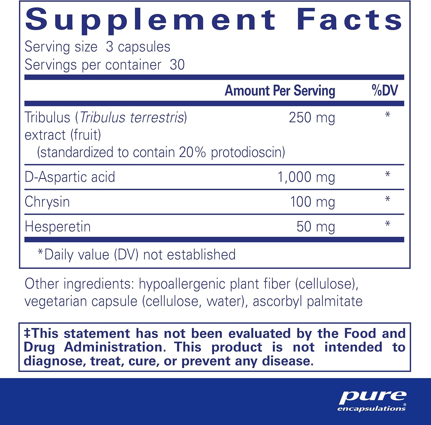 Pure Encapsulations Tribulus Formula | Hypoallergenic Supplement to Support Testosterone Balance* | 90 Capsules - Nirvana Guru