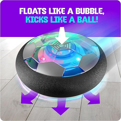 Hover Soccer Light-Up Ball, Indoor Toy Games Gifts for Birthday, Kids, Boys for Age 6, 7, 8, 9, 10, 11, 12 Years Old, Single nirvanaguru