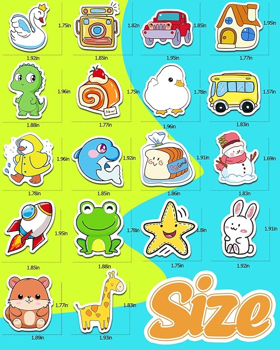 600 Pcs Cute Stickers for Kids, Water Bottle Stickers for Teens, Kawaii Vinyl Phone Laptop Skateboard Animal Waterproof Sticker, Bulk Aesthetic Sticker Packs for Boys Girls Teacher nirvanaguru