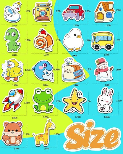 600 Pcs Cute Stickers for Kids, Water Bottle Stickers for Teens, Kawaii Vinyl Phone Laptop Skateboard Animal Waterproof Sticker, Bulk Aesthetic Sticker Packs for Boys Girls Teacher nirvanaguru