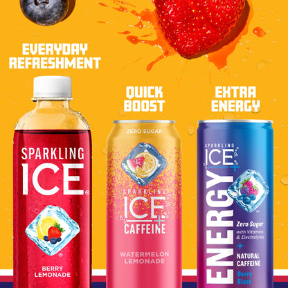 Sparkling Ice, Black Raspberry Sparkling Water, Zero Sugar Flavored Water, with Vitamins and Antioxidants, Low Calorie Beverage, 17 fl oz Bottles (Pack of 12) - Nirvana Guru