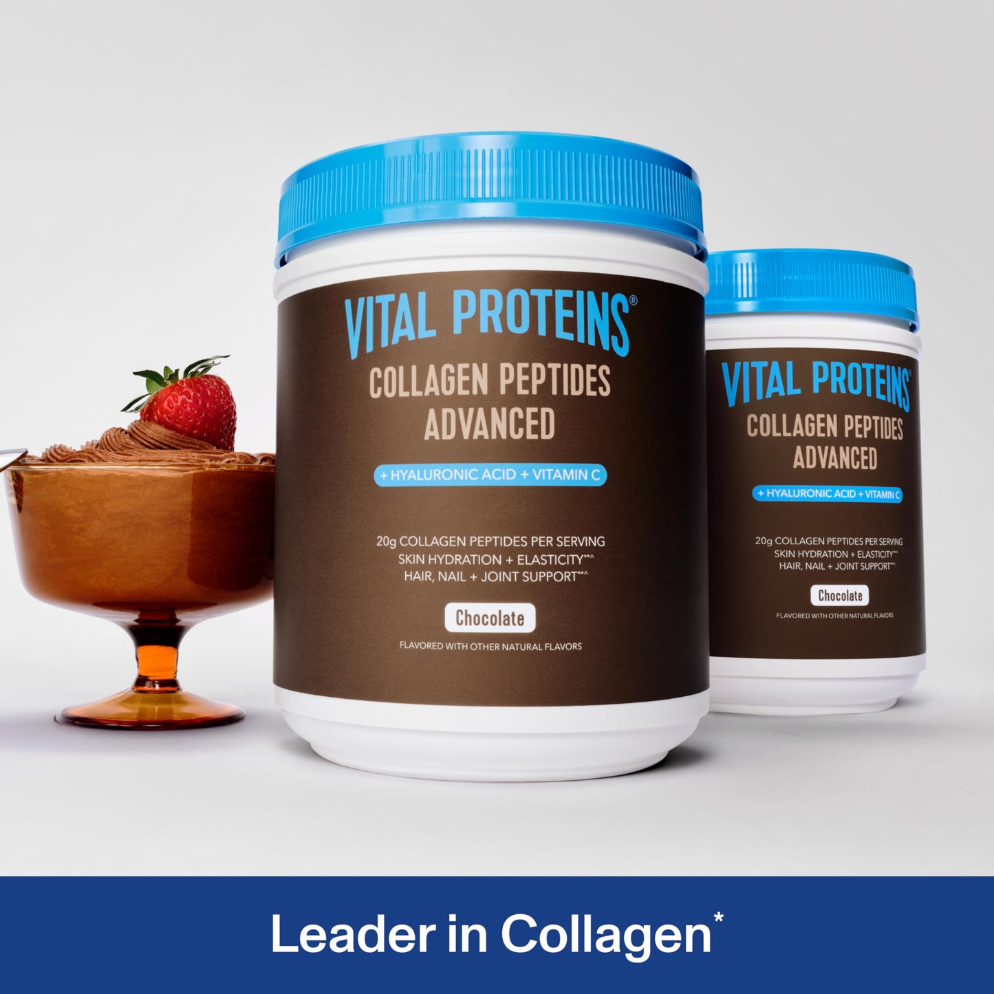 Vital Proteins Collagen Peptides Powder Advanced with Hyaluronic Acid & Vitamin C, Collagen Supplements, Unflavored, 13 Servings - Nirvana Guru