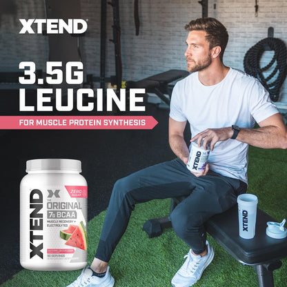 Original BCAA Powder Airheads Candy Flavor, 7g BCAA and 2.5g L-Glutamine, Sugar Free Post Workout Muscle Recovery Drink with Amino Acids for Men & Women, 30 Servings Nirvana Guru