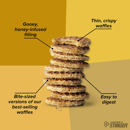 Honey Stinger Organic Honey Waffle Energy Stroopwafel for Exercise, Endurance and Performance Sports Nutrition for Home & Gym, Pre and Post Workout Box of 16 Waffles, 16.96 Ounce (Pack of 16)