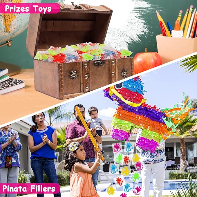 100PCS Glitter Sticky Hands Party Favors for Kids 4-8 8-12 Birthday Supplies Halloween Goodie Bag Stuffers Classroom Treasure Box Carnival Prizes Bulk Treat Trinkets Pinata Stuff Mini Stretchy Toys nirvanaguru