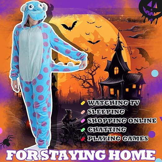 Beauty Shine Unisex Adult Onesie One Piece Pajamas Cosplay Cartoon Costume Halloween Christmas Sleepwear Jumpsuit Homewear nirvanaguru
