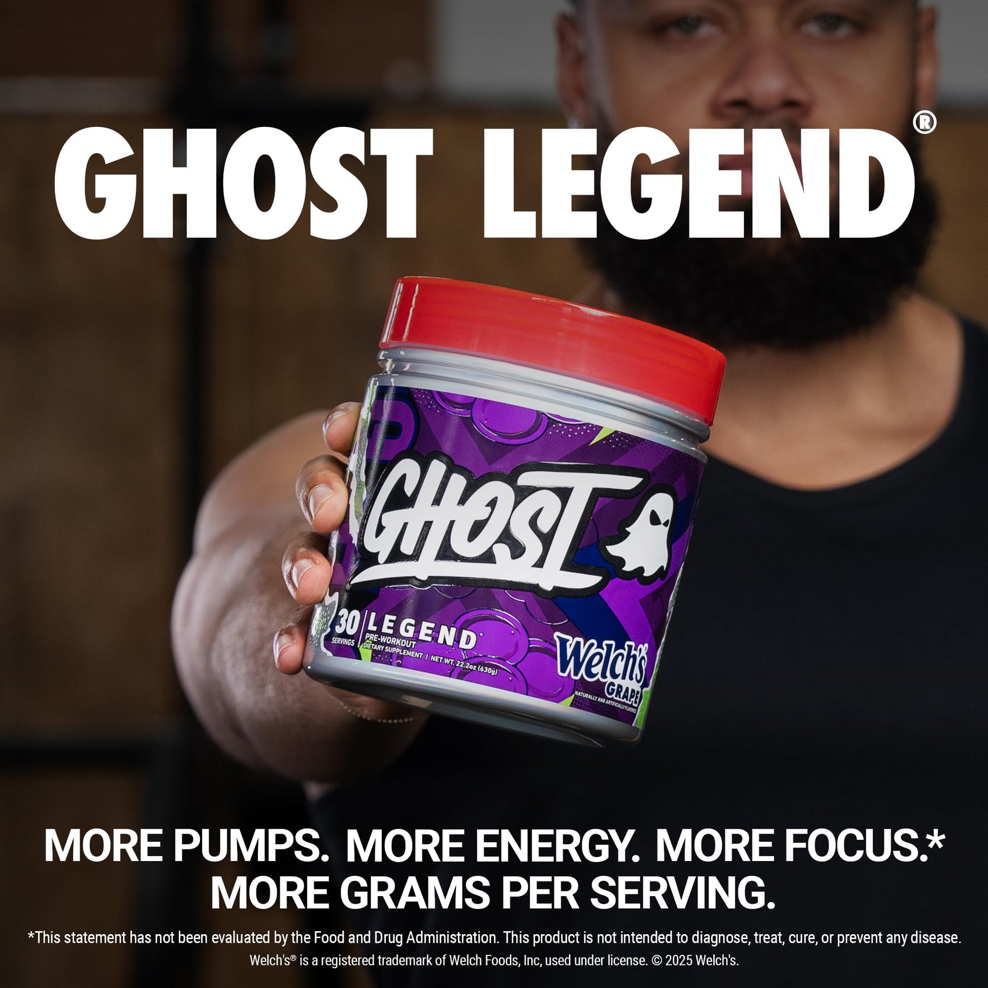 GHOST Legend Pre-Workout Powder, Blue Raspberry - 30 Servings – Pre-Workout for Men & Women with Choline, L-Citrulline, & Beta Alanine for Energy & Focus Nirvana Guru