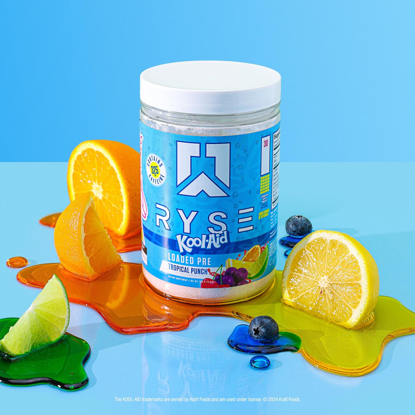 RYSE Loaded Pre Workout Powder - Ring Pop Cherry - Daily Pre-Workout for Men & Women with 325mg Caffeine, Beta Alanine, and Citrulline for Pump, Focus, and Energy - 30 Servings Nirvana Guru