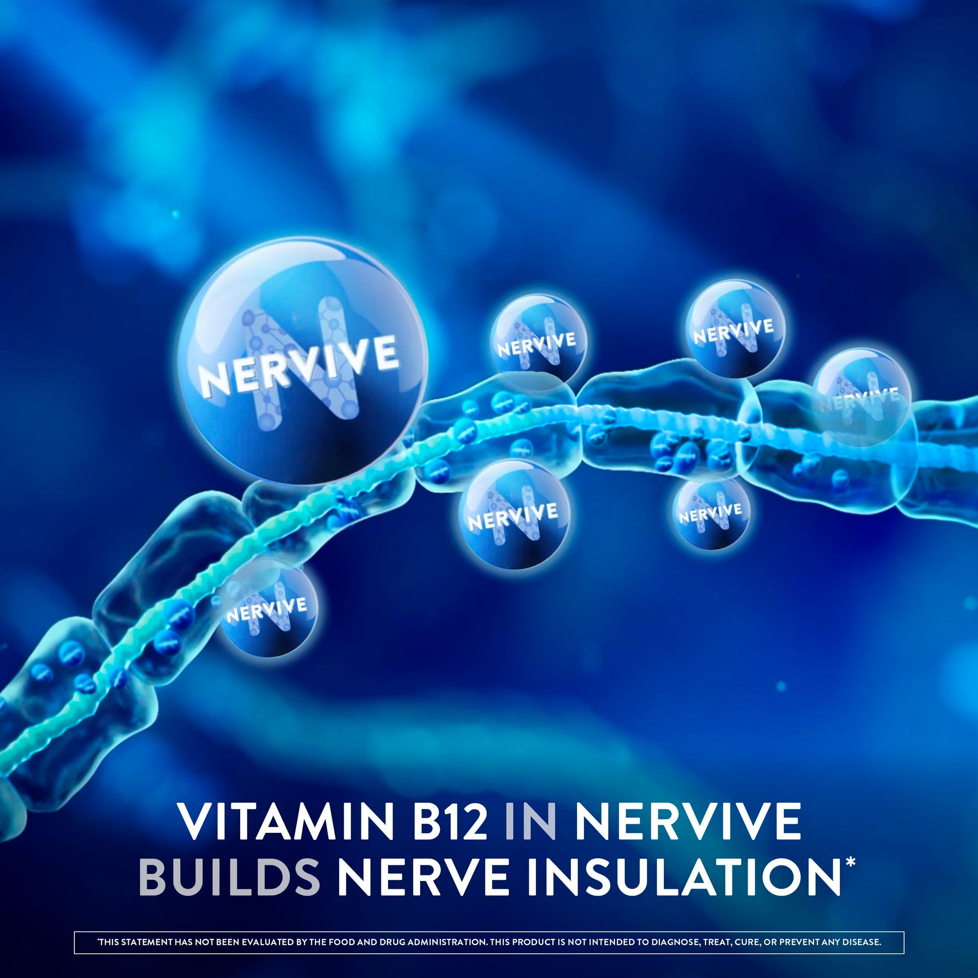 Nervive Nerve Health, with Alpha Lipoic Acid, to Fortify Nerve Health and Function in Fingers, Hands, Toes, & Feet*, and Support Healthy Circulation, ALA, Vitamins B12, B6, & B1, 30 Tablets Nirvana Guru