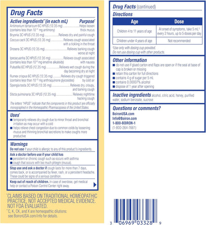 Boiron Chestal Honey Children's Cough Syrup for Nasal and Chest Congestion, Runny Nose, and Sore Throat Relief - 6.7 Fl oz - Nirvana Guru