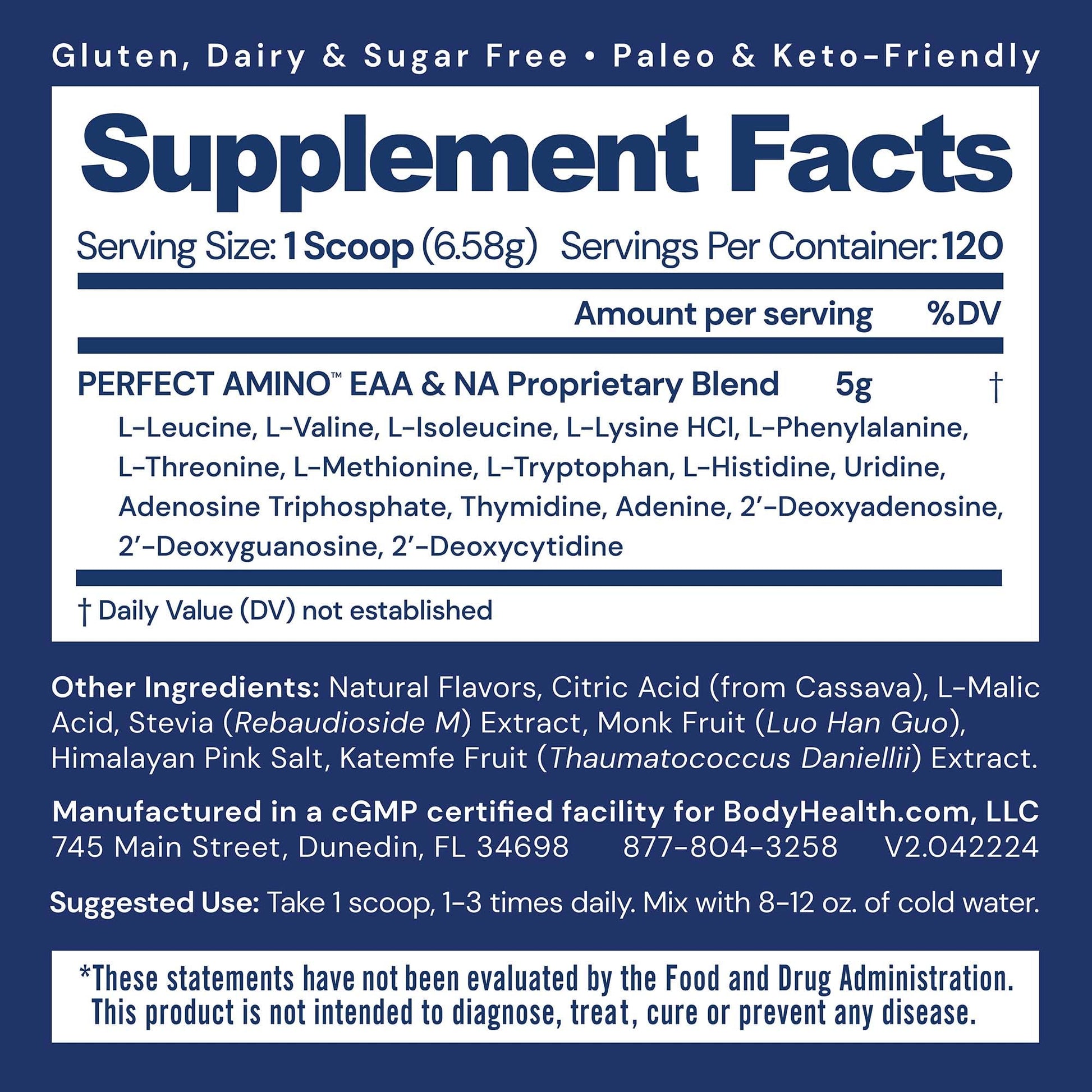 BodyHealth PerfectAmino Powder - BCAA and EAA Powder for Pre and Post Workout - Amino Acid Energy Drink for Men and Women to Support Lean Muscle and Recovery - Strawberry - 30 Servings Nirvana Guru
