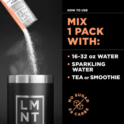 LMNT Zero Sugar Electrolytes - Watermelon Salt | Drink Mix | 30-Count