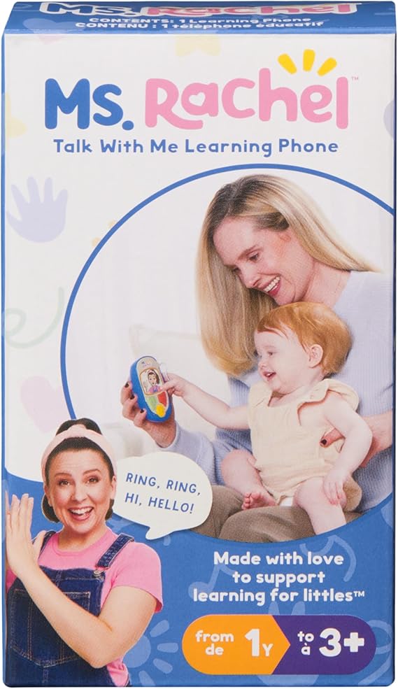 Ms. Rachel Official Electronic Talk with Me Learning Phone with Conversational Phrases, Educational Toys & Toddler Toys for Girls & Boys Ages 1-3+ nirvanaguru