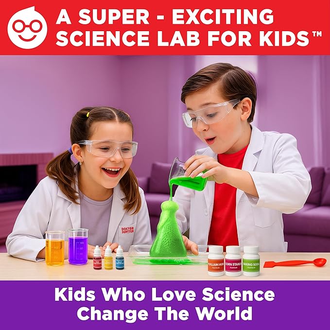 Doctor Jupiter My First Science Kit for Kids Ages 4-5-6-7-8 | Birthday Gift Ideas for 4+ Year Old Boys & Girls | Toy Stem Kit with 100+ Experiments | Learning & Educational Projects Nirvana Guru