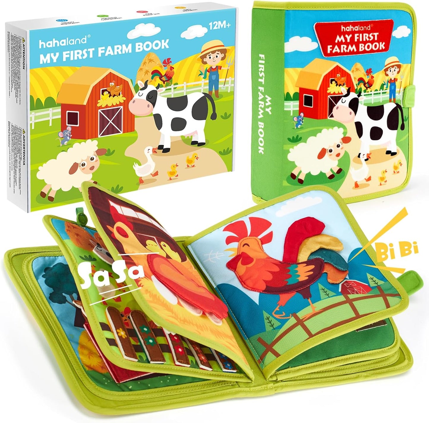 hahaland Busy Book for Toddlers 1-3 - Montessori Toys Busy Board for 1 Year Old Boy Gifts Girl Toys Educational Learning Quiet Activity Books Travel Toy One Year Old Birthday Christmas Toddler Gifts Nirvana Guru