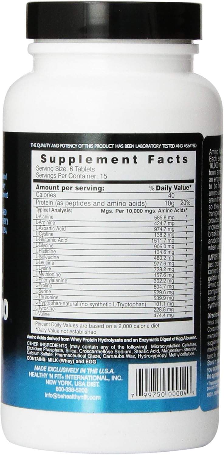 Healthy 'n Fit Anabolic Amino 10,000, 90 tablets, Bottle Nirvana Guru