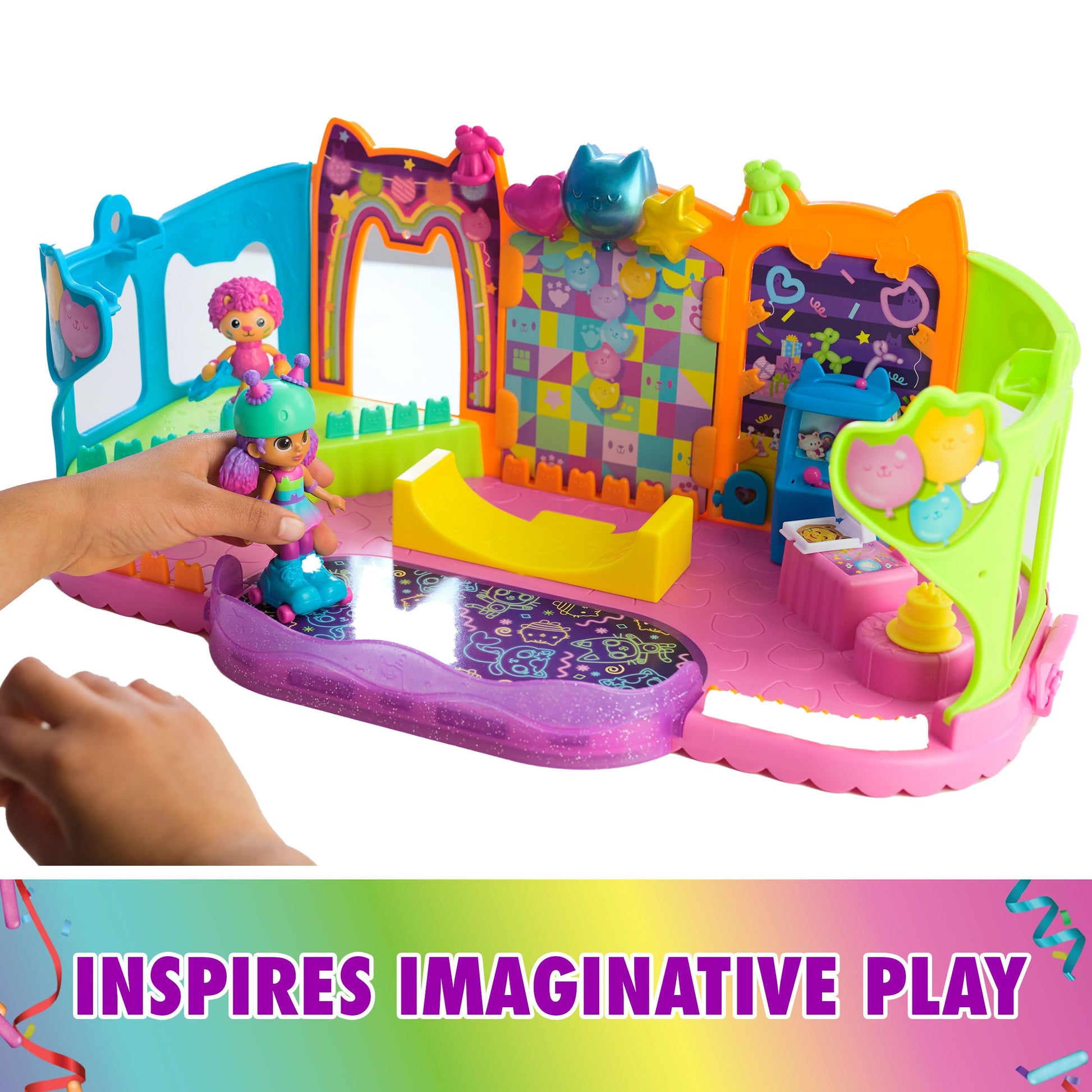 Gabby's Dollhouse, 14 Pc Celebration Dollhouse, 25-Inches Tall, with Toy Figures, Doll House Furniture & 10 Sounds, Kids Toys for Girls & Boys Ages 3+ Nirvana Guru