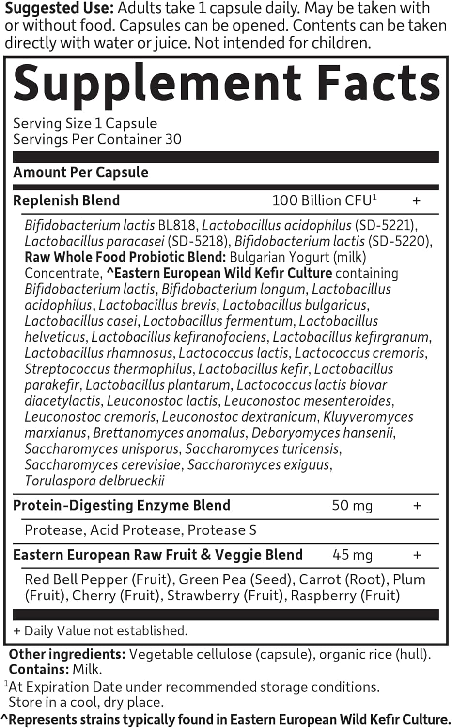 Raw Probiotics - 100 Billion CFU, Shelf Stable, 30 Capsules - For Men and Women, Digestive Enzymes, Clinically Studied Strains - by Garden of Life - Nirvana Guru