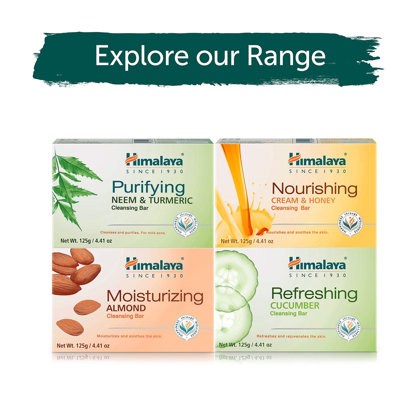 Himalaya Purifying Neem & Turmeric Cleansing Bar for Clean and Healthy Looking Skin, Free from Parabens, SLS and Phthalates, Gluten Free, Vegan, 125 g (4.41 oz), 6 Pack - Nirvana Guru