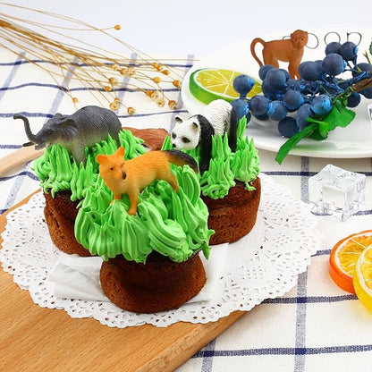 Animals Figure,54 Piece Mini Jungle Toys Set,ValeforToy Realistic Wild Vinyl Plastic Animal Learning Party Favors for Boys Girls Kids Toddlers Forest Small Playset Cupcake Topper nirvanaguru