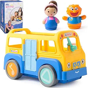 Ms. Rachel Official My First Learning Electronic School Bus with 2 Figures, Music & Sounds, Educational Toys & Toddler Toys for Girls & Boys Ages 1-3+ Nirvana Guru