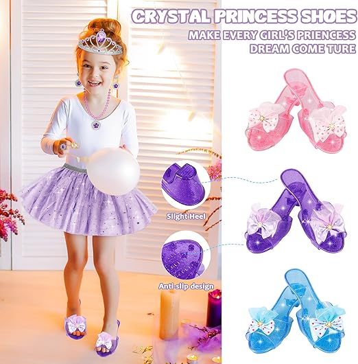 Princess Dress Up Toys & Jewelry Boutique,Girl Role Play Gifts,Kids Toys for 3-6 Years Girl Toddler B-Day Party Favors Nirvana Guru