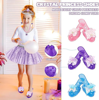 Princess Dress Up Toys & Jewelry Boutique,Girl Role Play Gifts,Kids Toys for 3-6 Years Girl Toddler B-Day Party Favors Nirvana Guru