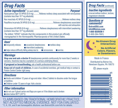 Boiron SleepCalm Sleep Aid for Deep, Relaxing, Restful Nighttime Sleep - Melatonin-Free and Non Habit-Forming - 60 Count (Pack of 2) - Nirvana Guru