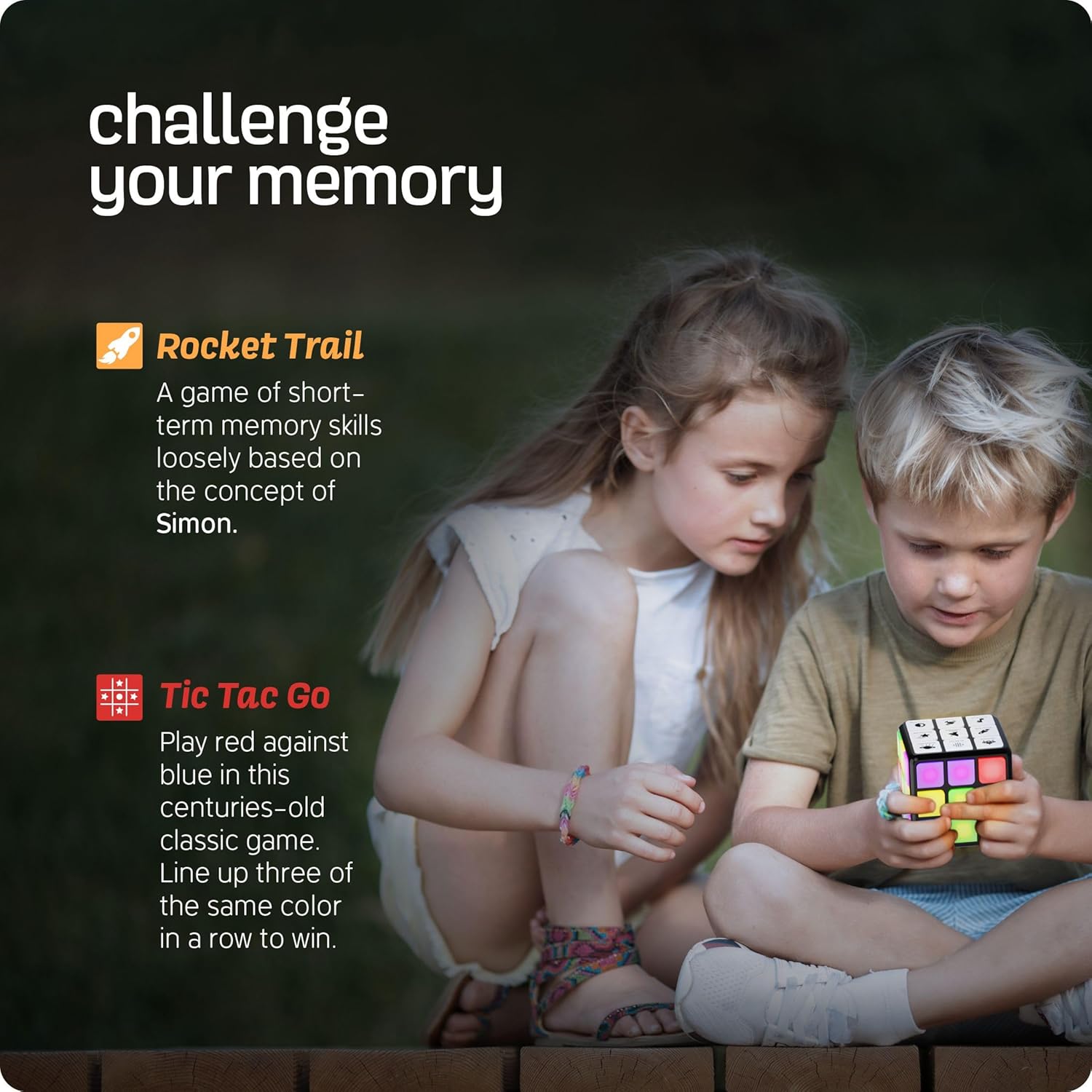 Rechargeable Game Activity Cube - Toys for Boys and Girls - 9 Fun Brain & Memory Games - Birthday Gifts for Age 6, 7, 8, 9, 10, 11, 12 Year Old Kids Teens - Best Boy Toy Gift Ideas Nirvana Guru