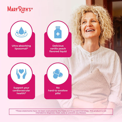 MaryRuth Organics Multivitamin for Women 40+, Womens Multivitamin Liposomal, Immune Support Supplement, Energy Supplements & Sleep Aid, Vegan, Sugar Free, Non-GMO, 15.22 Fl Oz - Nirvana Guru