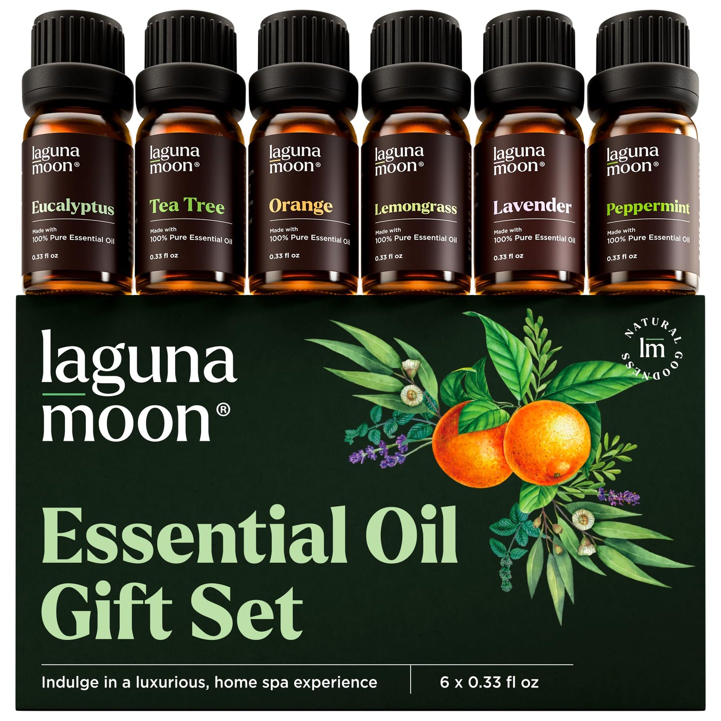 Lagunamoon Lavender Essential Oil - Pure Essential Oils for Diffusers, Humidifiers, Aromatherapy, Cars, Yoga, Home Essentials - Relaxing Fragrance Scents for Fresheners and Candle Making (150ml)