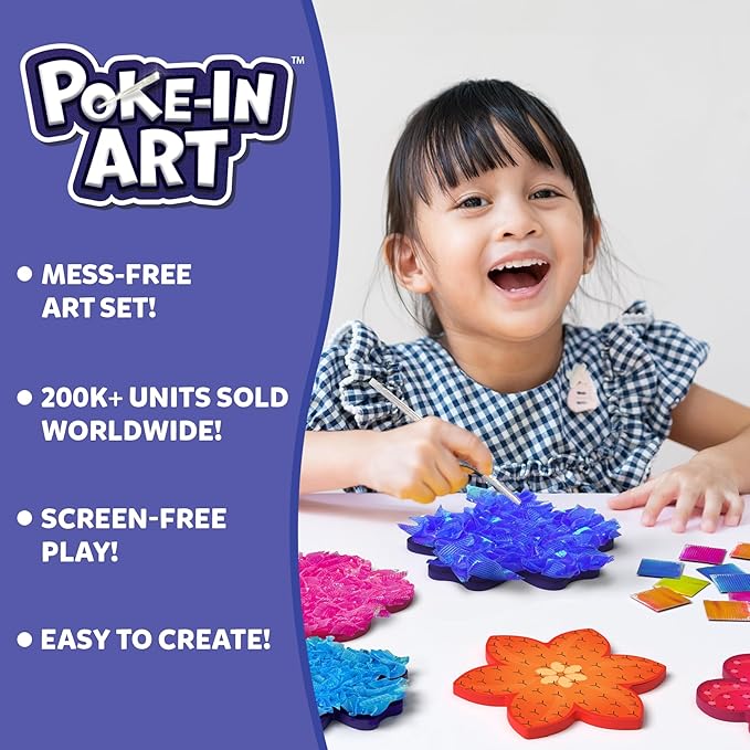 Skillmatics Poke-in Art - Flower Bouquet, Mess-Free Creative Activity, DIY Wood Craft Kits, Gifts for Girls & Boys Ages 4, 5, 6, 7, 8, 9 nirvanaguru