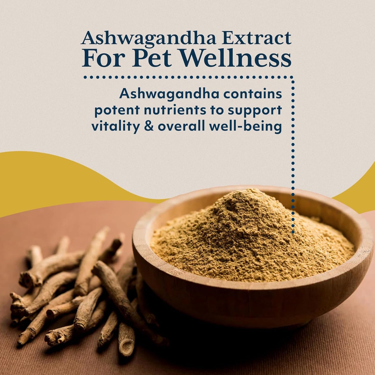 Ayush Pet Stress Support Ashwagandha Drops, Calm and Focus for Dogs or Cats, Alcohol Free Supplement, 2 oz. Nirvana Guru