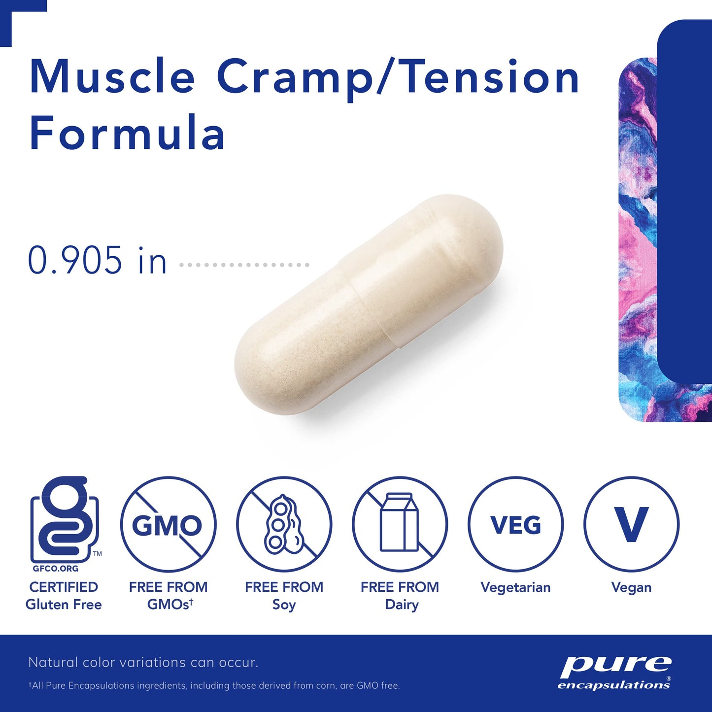 Pure Encapsulations Muscle Cramp/Tension Formula | Hypoallergenic Supplement to Reduce Occasional Muscle Cramps/Tension and Promote Relaxation | 60 Capsules - Nirvana Guru