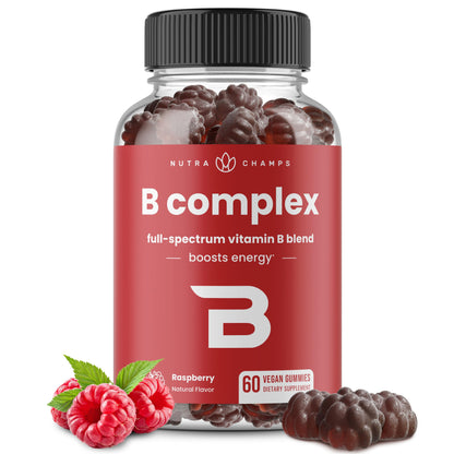 USDA Organic Vitamin B Complex Liquid Drops | B Vitamins Complex Supplement with B1, B2, B3, B6, B7, B9 & Methyl B12 Drops for Adults & Kids | Vegan Berry Flavor 2oz | 60 Servings / 2 Month Supply Nirvana Guru