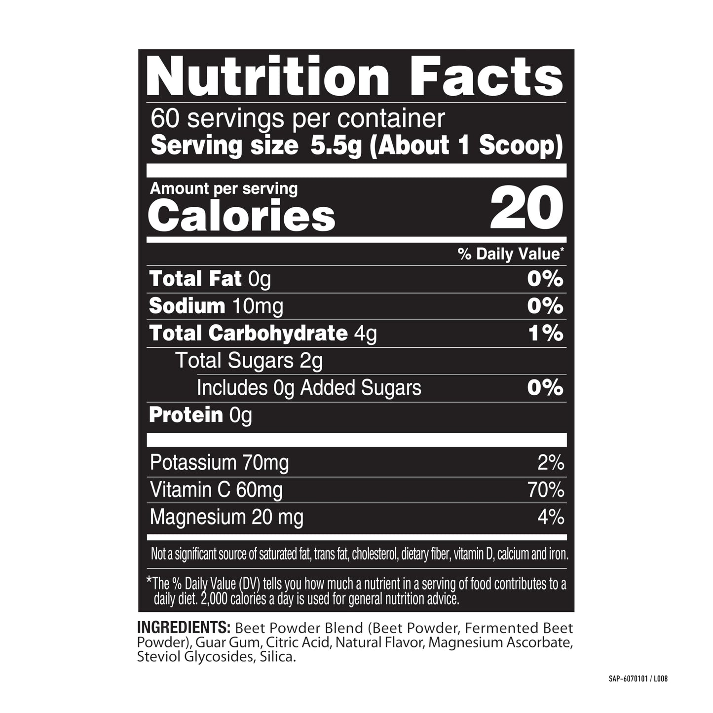 Nature Fuel Power Beets Powder, Delicious Mixed Berry, Concentrated Superfood Supplement, Supports Circulation, Natural Energy & Stamina, Non-GMO, 60 Servings (Packaging May Vary) Nirvana Guru