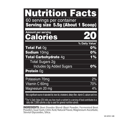 Nature Fuel Power Beets Powder, Delicious Mixed Berry, Concentrated Superfood Supplement, Supports Circulation, Natural Energy & Stamina, Non-GMO, 60 Servings (Packaging May Vary) Nirvana Guru
