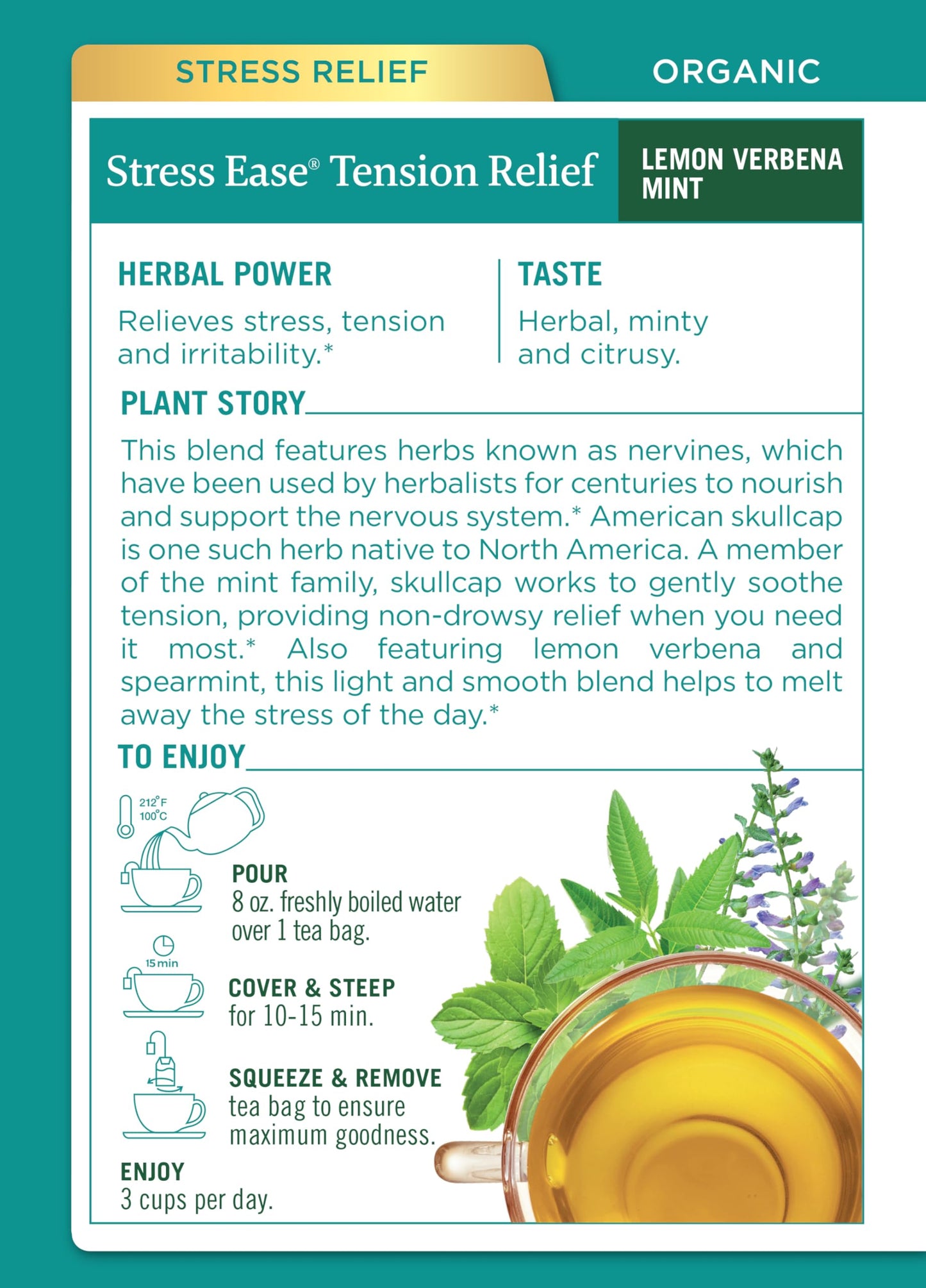 Traditional Medicinals Organic Nighty Night Extra Tea With Valerian Root for Relaxation, 16 Tea Bags (Pack of 1) - Nirvana Guru