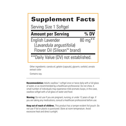 Integrative Therapeutics – Lavela WS 1265 - Clinically Studied Lavender Essential Oil Supplement - Calms Nervousness* - Reduces Stress* - 60 Softgels - Nirvana Guru