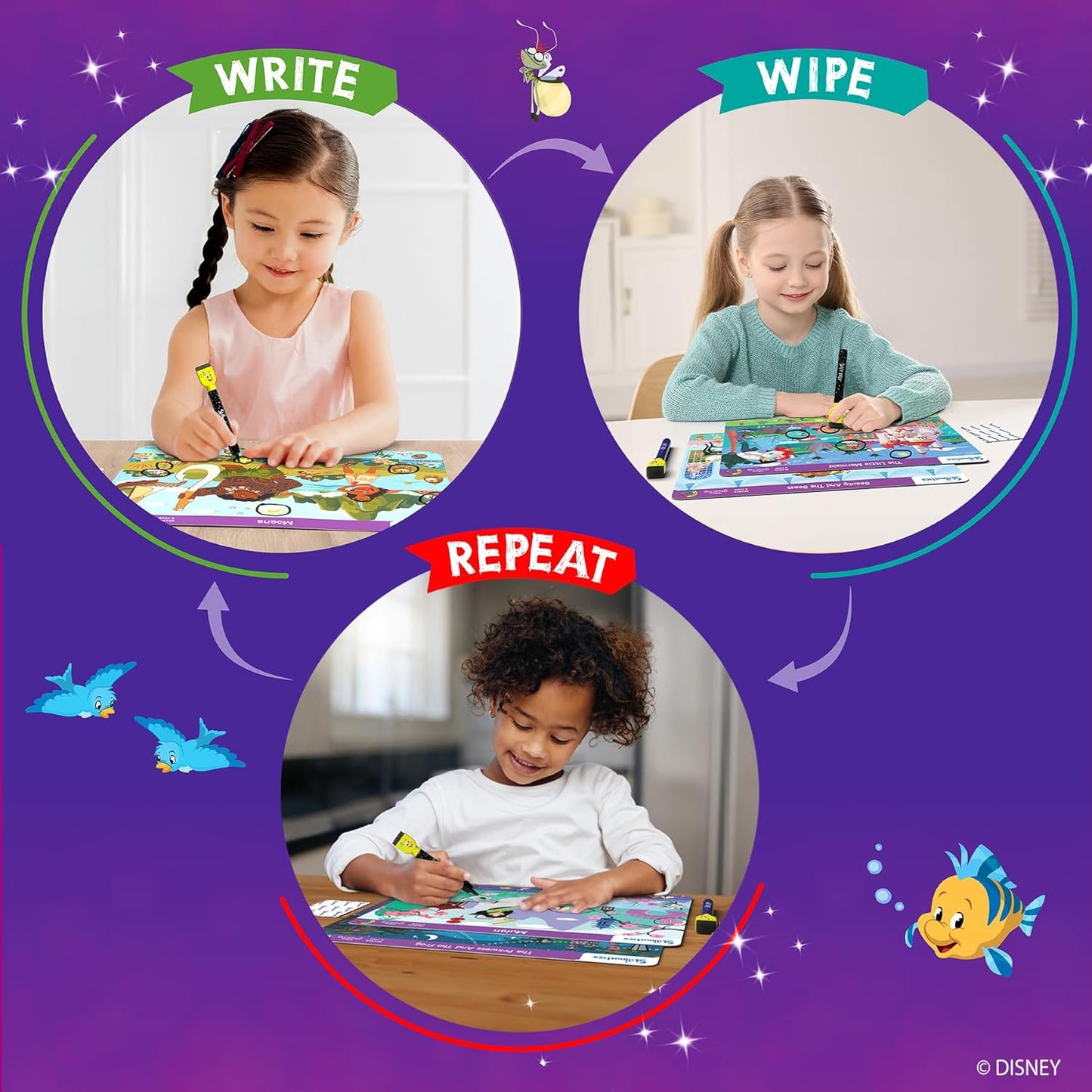 Skillmatics Search and Find Disney Princess Educational Game - Reusable Preschool Learning Activities, Perfect for Toddlers & Kids Who Love Toys, Art & Crafts, Gifts for Boys & Girls Ages 3, 4, 5, 6 Nirvana Guru