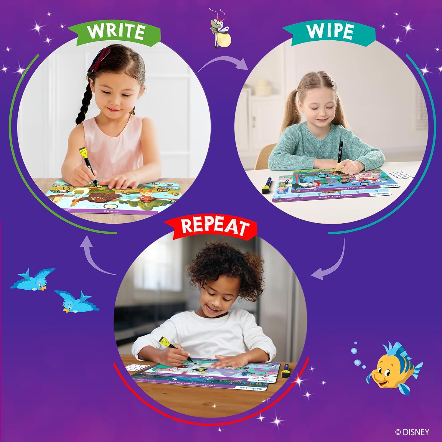 Skillmatics Search and Find Disney Princess Educational Game - Reusable Preschool Learning Activities, Perfect for Toddlers & Kids Who Love Toys, Art & Crafts, Gifts for Boys & Girls Ages 3, 4, 5, 6 Nirvana Guru