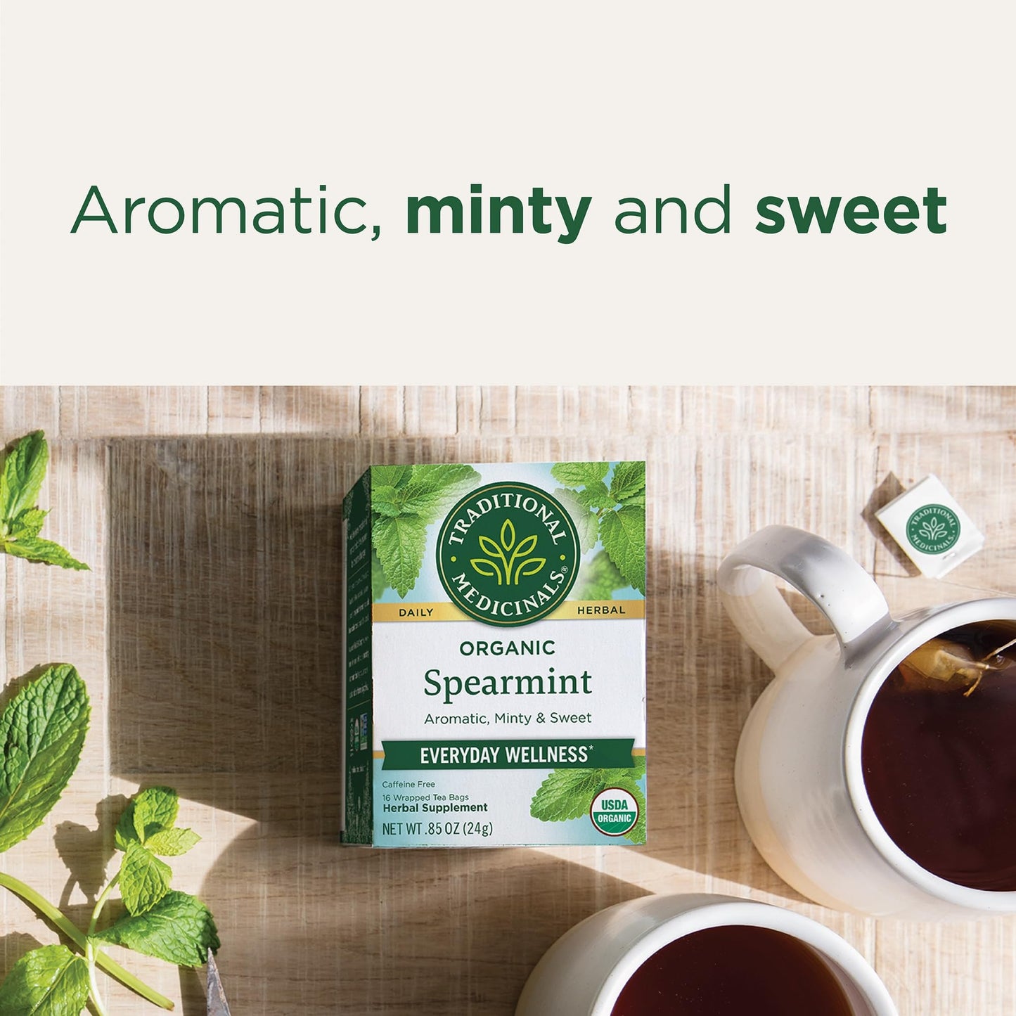 Traditional Medicinals Organic Red Clover, Caffeine Free, 16 Wrapped Tea Bags, 1.13 oz (32 g) - Nirvana Guru