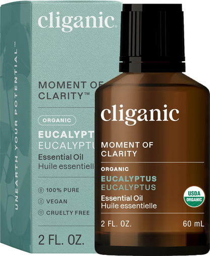 Cliganic Organic Lavender Essential Oil - 100% Pure Natural Undiluted, for Aromatherapy Diffuser | Non-GMO Verified (Packaging May Vary)